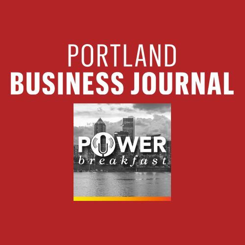 Portland business journal power breakfast logo