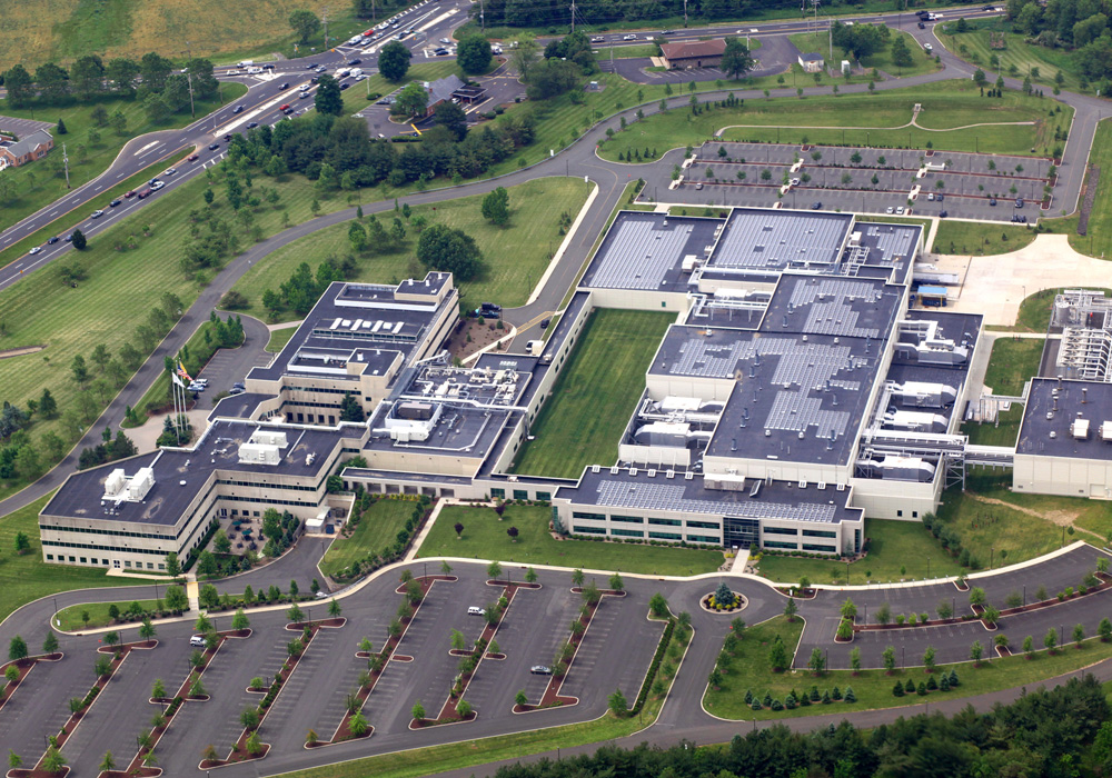 Office park aerial view