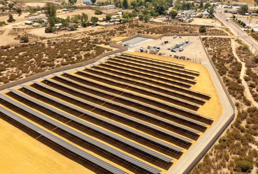 As peak wildfire season nears, new microgrid in Campo promises some relief from power outages for locals | San Diego Tribune