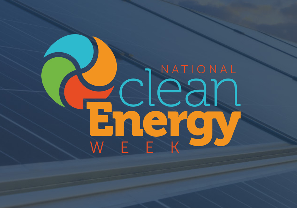 National Clean Energy Week logo and image