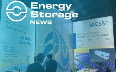 Flow battery player ess inc: ‘bringing home the idea of green baseload’
