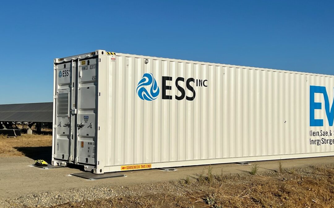 Ess’ iron flow batteries selected by indian energy and the california energy commission to demonstrate utility-scale resilient microgrids