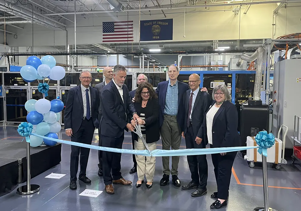 ESS and EXIM celebrate manufacturing expansion with a ribbon cutting