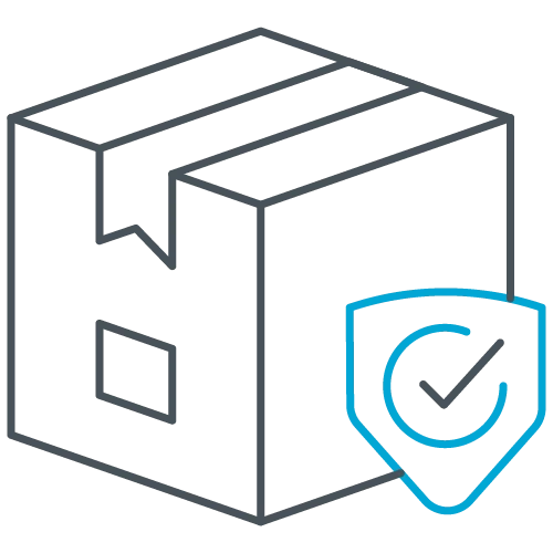 Secure supply chain icon