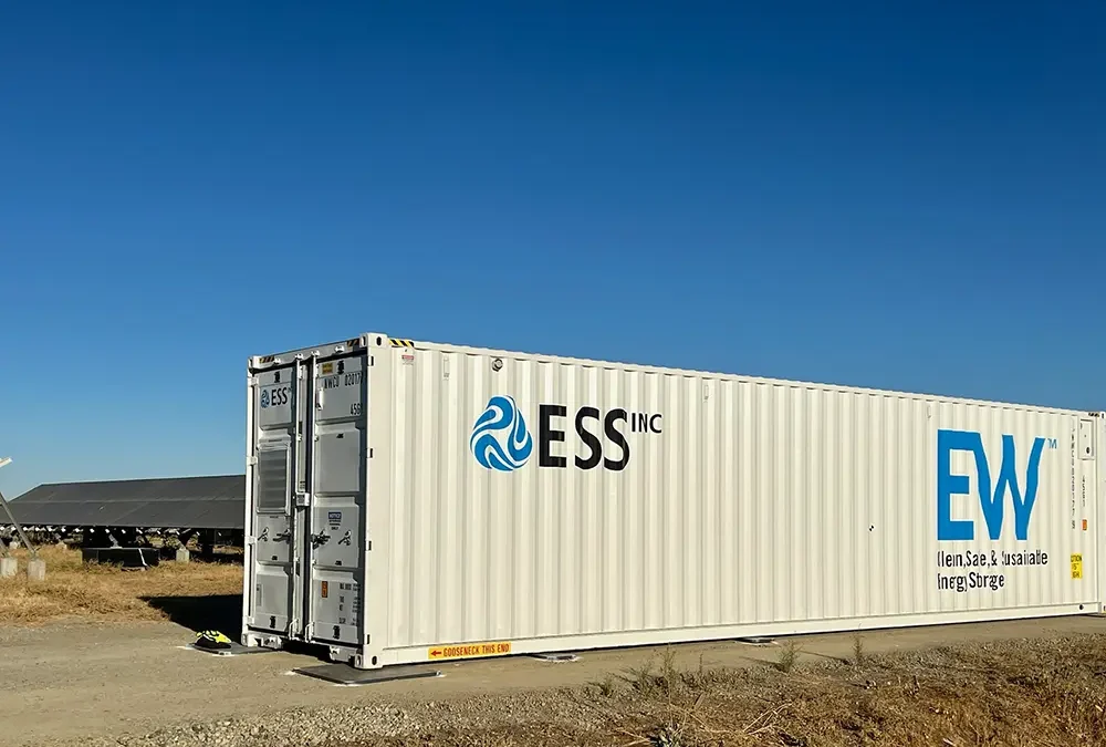 Ess’ iron flow batteries selected by indian energy and the california energy commission to demonstrate utility-scale resilient microgrids